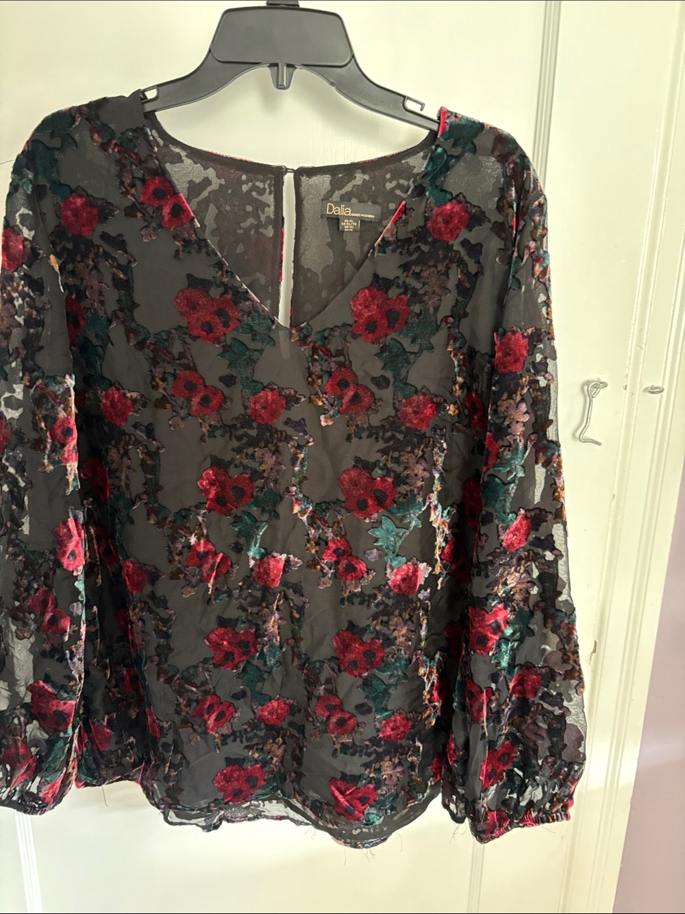 Women dressy velour style top